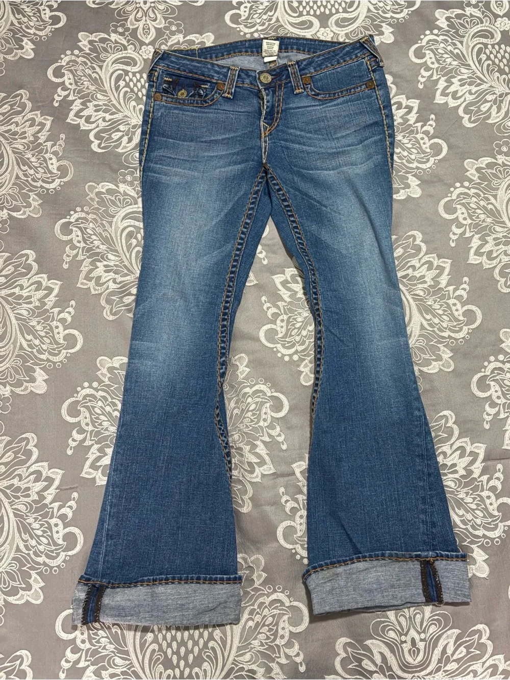 True Religion Joey Super T Flare Women’s Y2K Jeans Size 32